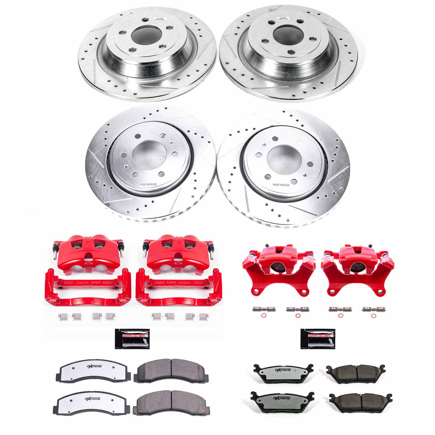 Z36 Truck and SUV Ceramic Brake Pad, Drilled & Slotted Rotor, and Caliper Kit
