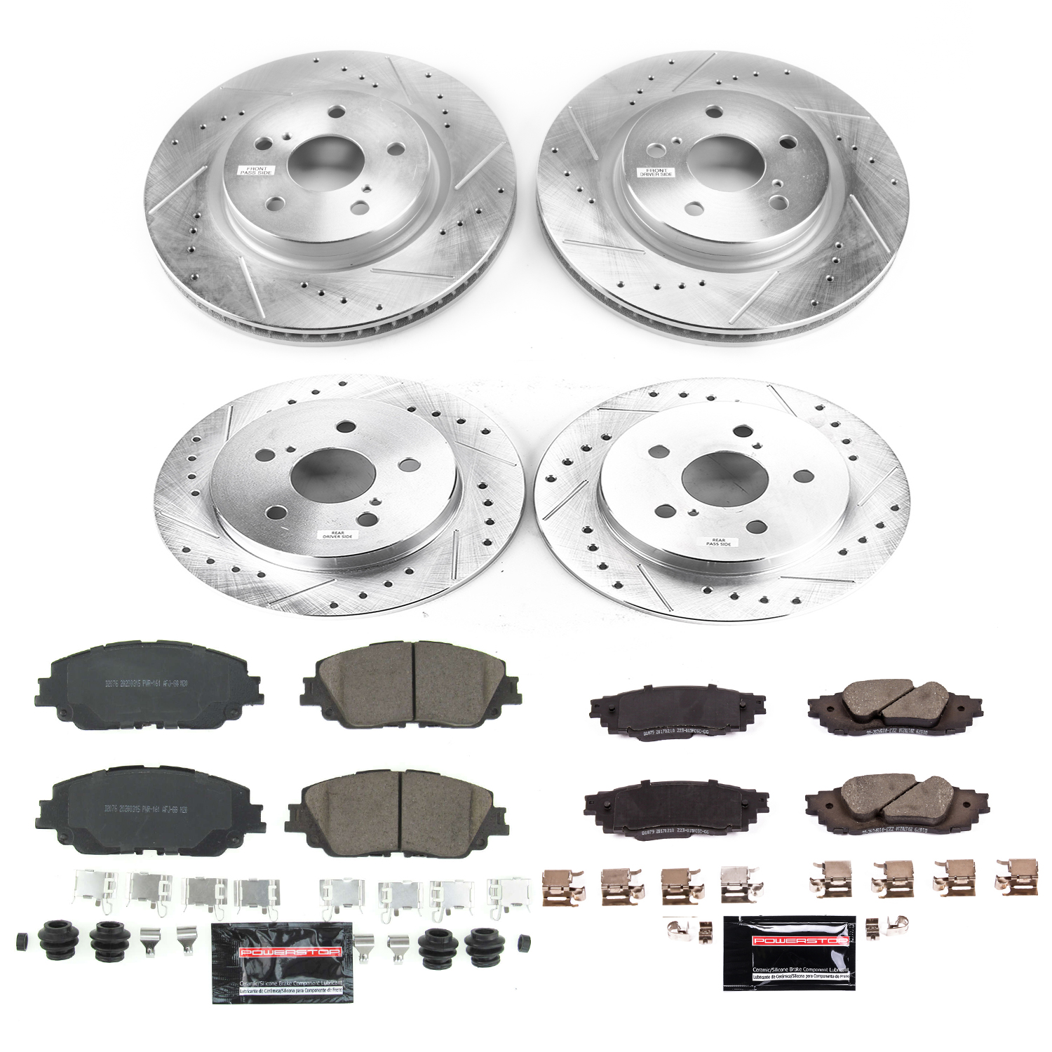Z23 Daily Driver Carbon-Fiber Ceramic Brake Pad and Drilled & Slotted Rotor Kit