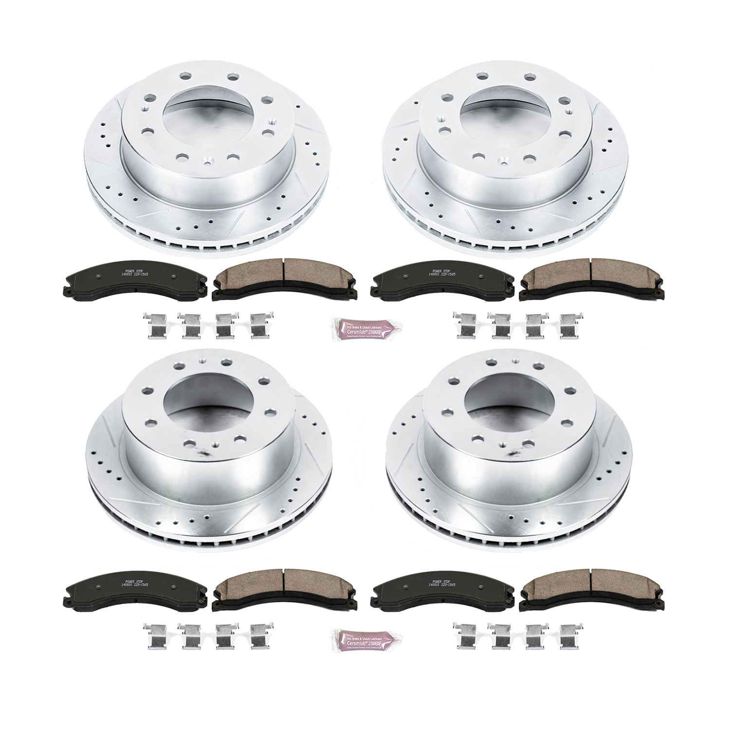 Z23 Daily Driver Carbon-Fiber Ceramic Brake Pad and Drilled & Slotted Rotor Kit