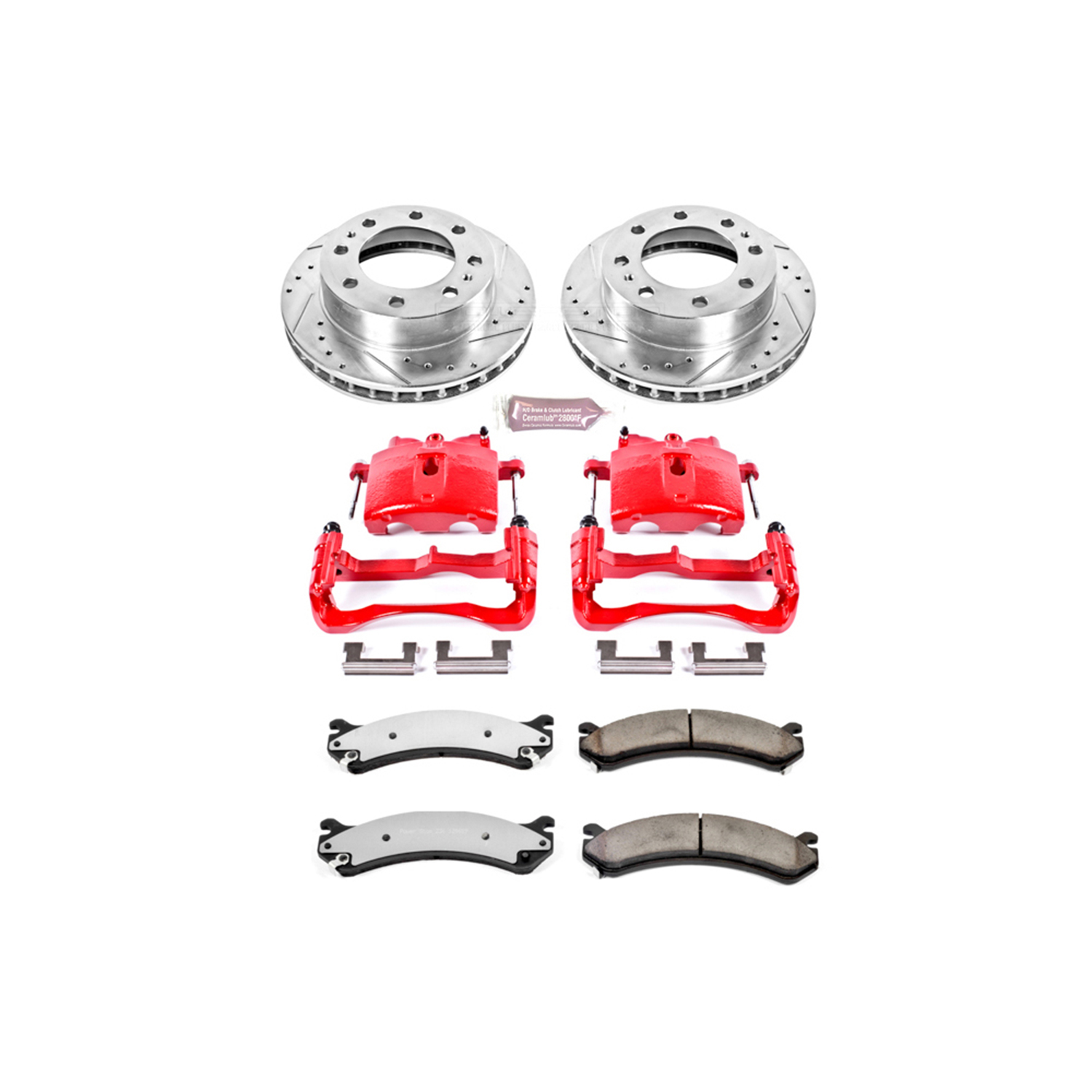 Z36 Truck and SUV Ceramic Brake Pad, Drilled & Slotted Rotor, and Caliper Kit