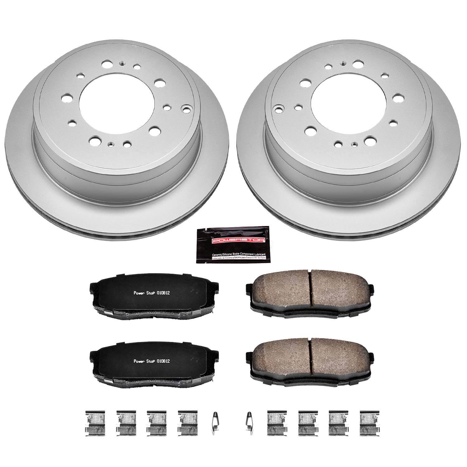 Evolution Coated Rotor And Low-Dust Ceramic Brake Pad Kit