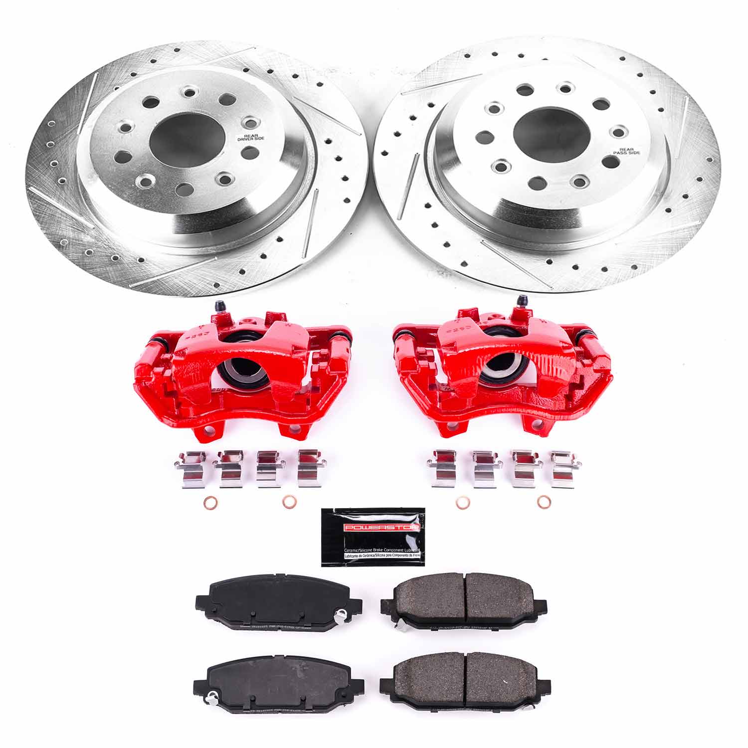 Z23 Daily Driver Carbon-Fiber Ceramic Pads Drilled & Slotted Rotor & Caliper Kit