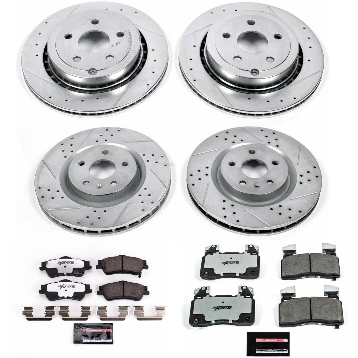 Z26 Street Performance Ceramic Brake Pad and Drilled & Slotted Rotor Kit