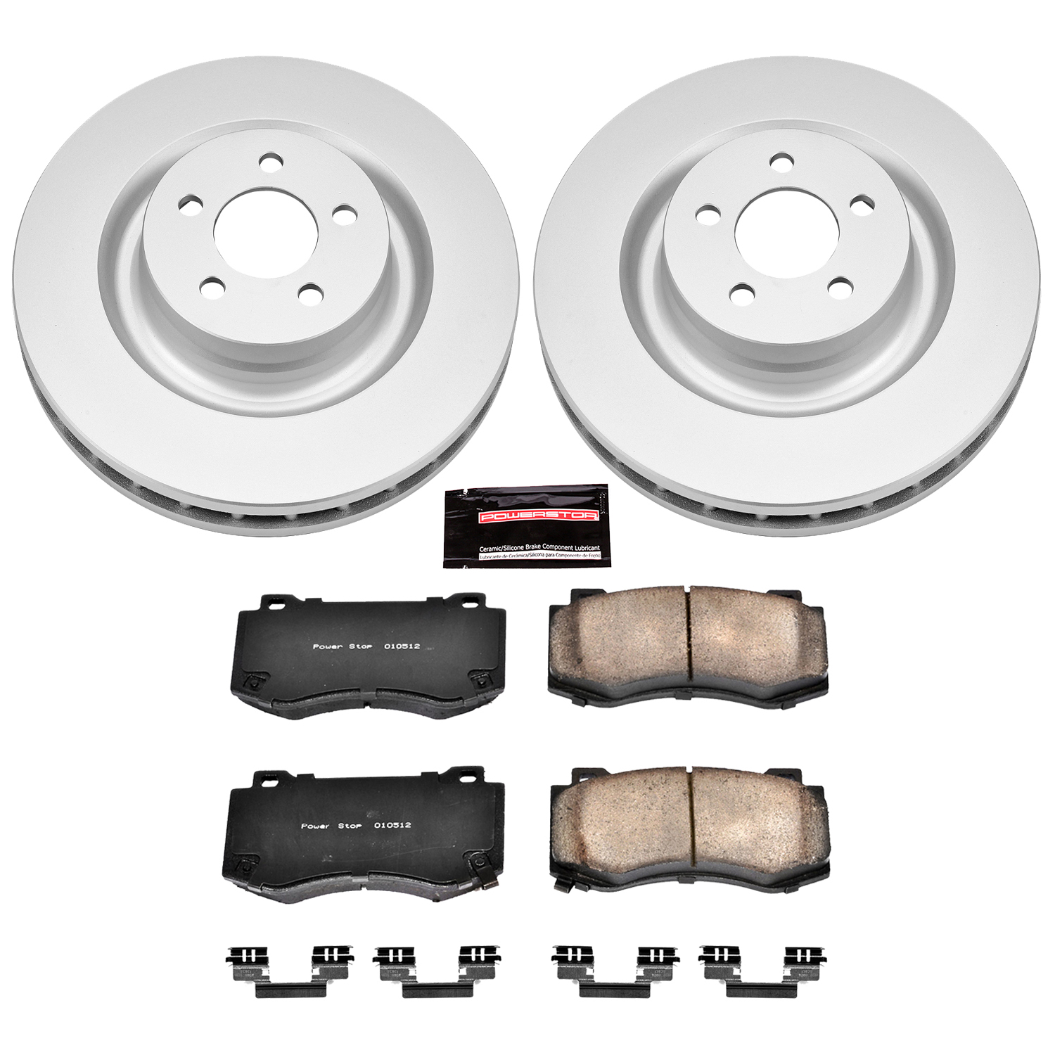 Evolution Coated Rotor And Low-Dust Ceramic Brake Pad Kit