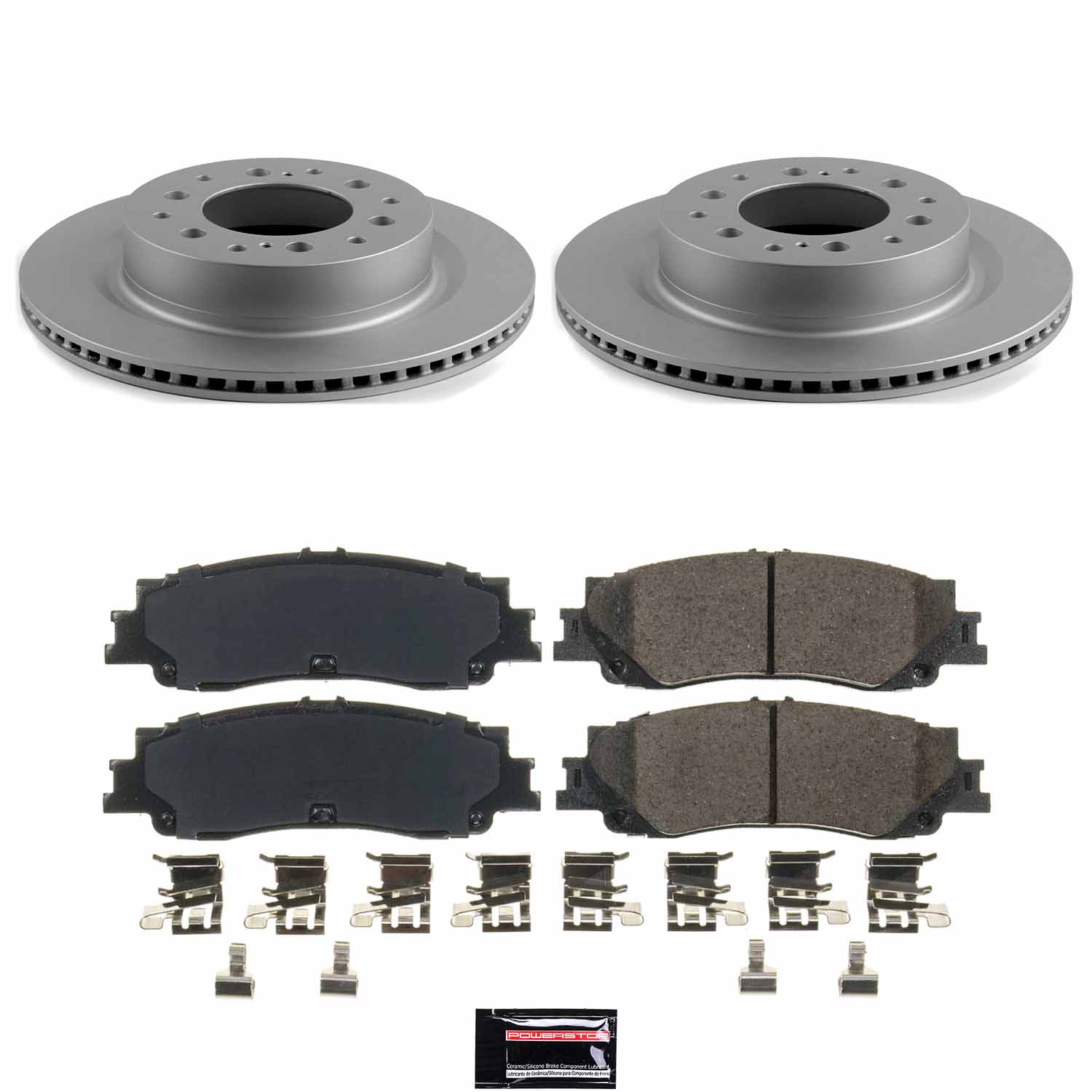 Evolution Coated Rotor And Low-Dust Ceramic Brake Pad Kit