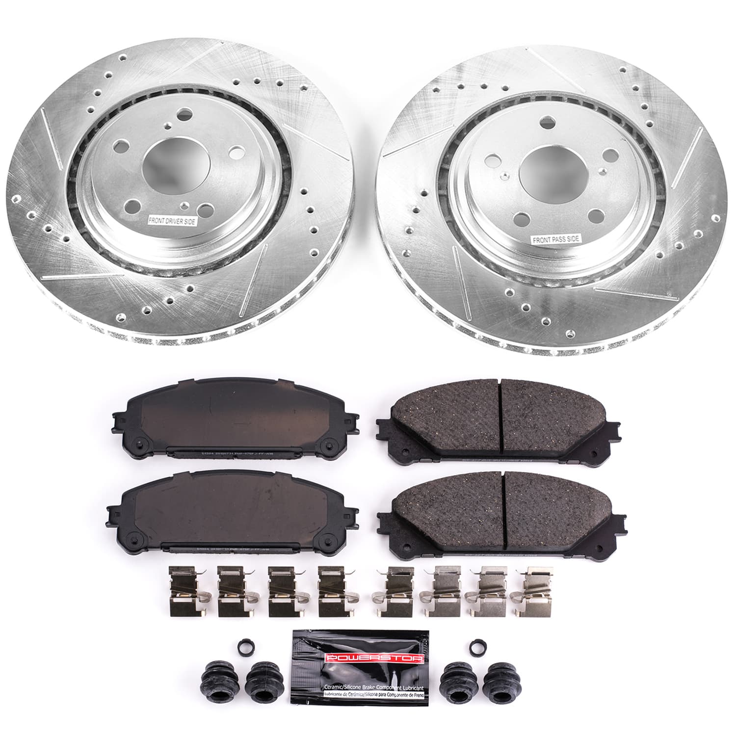 Z23 Daily Driver Carbon-Fiber Ceramic Brake Pad and Drilled & Slotted Rotor Kit