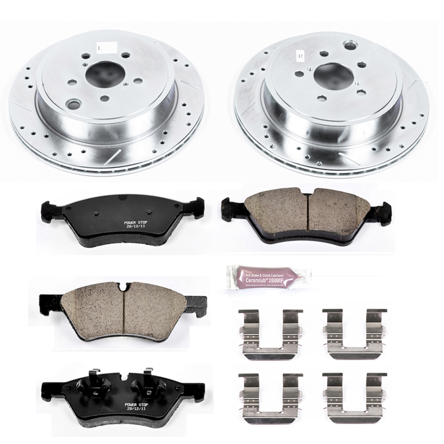 Z23 Daily Driver Carbon-Fiber Ceramic Brake Pad and Drilled & Slotted Rotor Kit