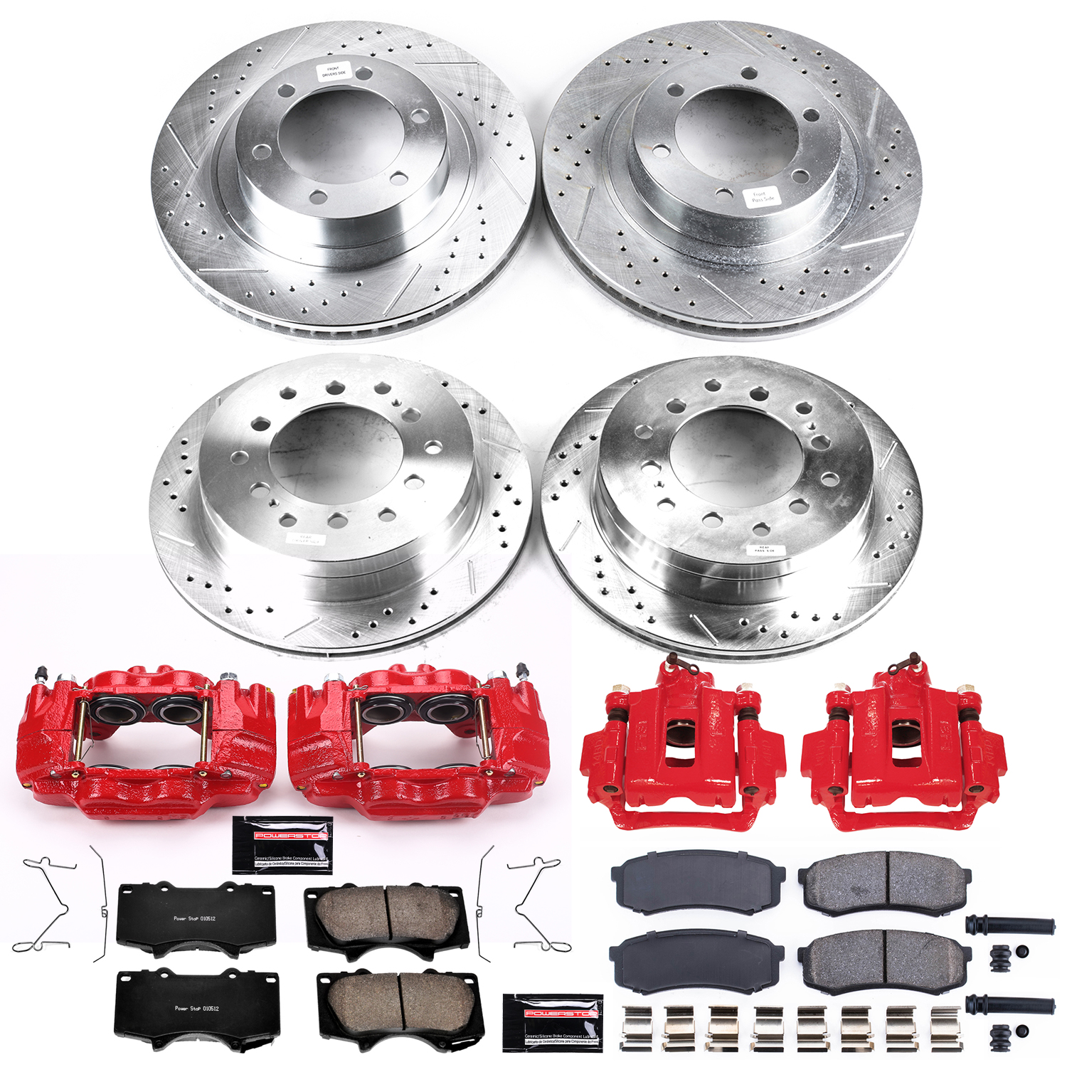 Z23 Daily Driver Carbon-Fiber Ceramic Pads Drilled & Slotted Rotor & Caliper Kit