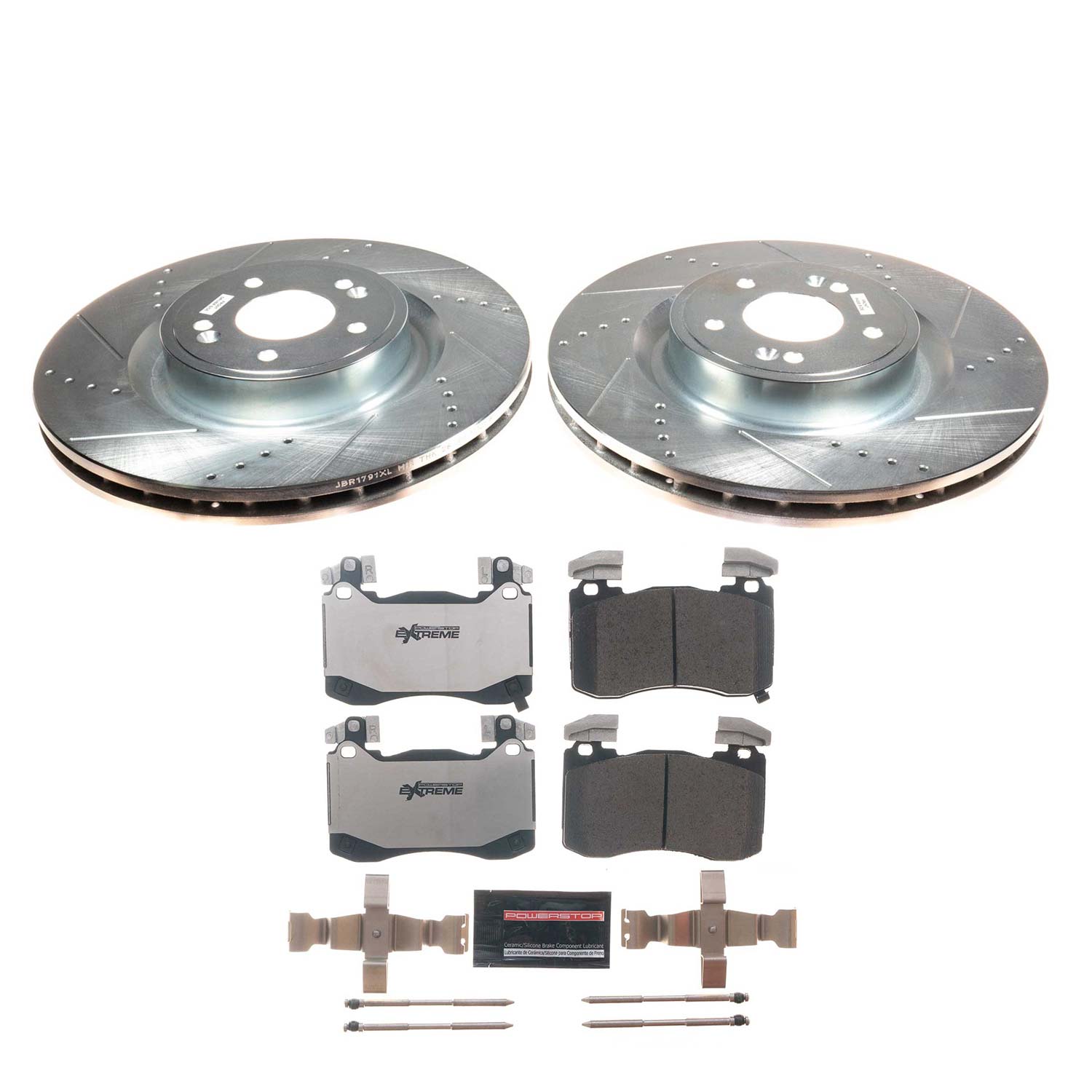 Z26 Street Performance Ceramic Brake Pad and Drilled & Slotted Rotor Kit
