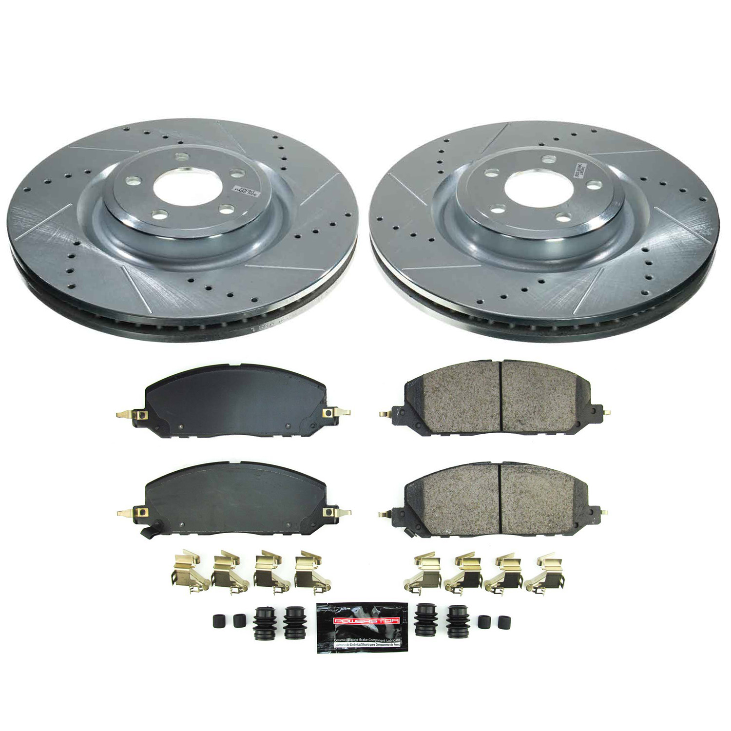Z23 Daily Driver Carbon-Fiber Ceramic Brake Pad and Drilled & Slotted Rotor Kit