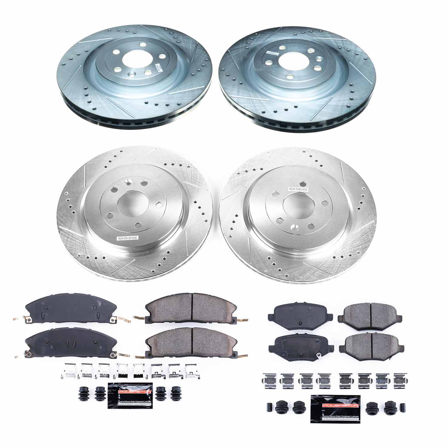 Z23 Daily Driver Carbon-Fiber Ceramic Brake Pad and Drilled & Slotted Rotor Kit