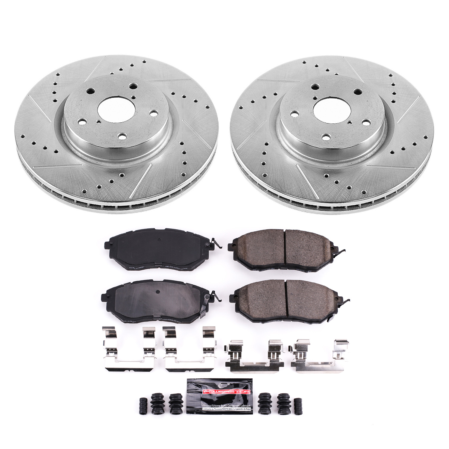 Z23 Daily Driver Carbon-Fiber Ceramic Brake Pad and Drilled & Slotted Rotor Kit