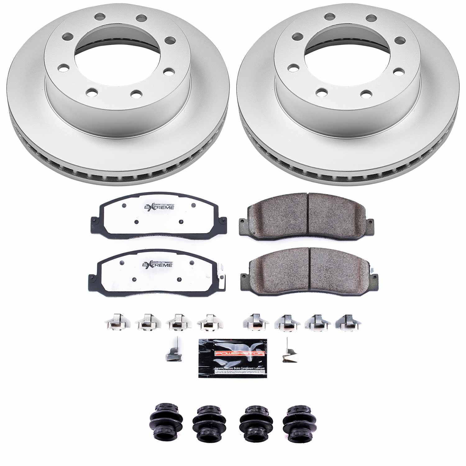 Z36 Truck & Tow Carbon-Fiber Ceramic Brake Pad and Coated Rotor Kit