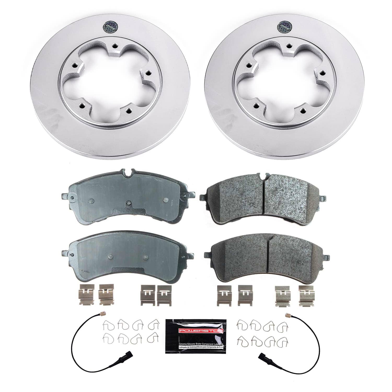 Evolution Coated Rotor And Low-Dust Ceramic Brake Pad Kit