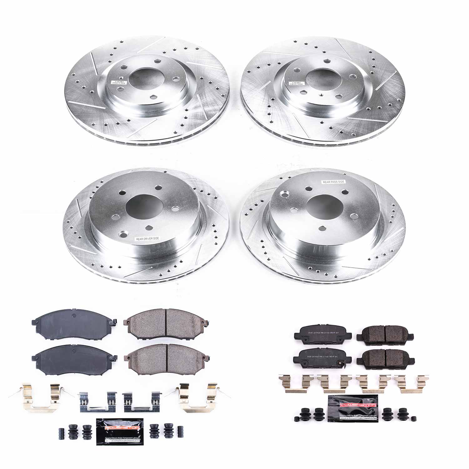 Z23 Daily Driver Carbon-Fiber Ceramic Brake Pad and Drilled & Slotted Rotor Kit