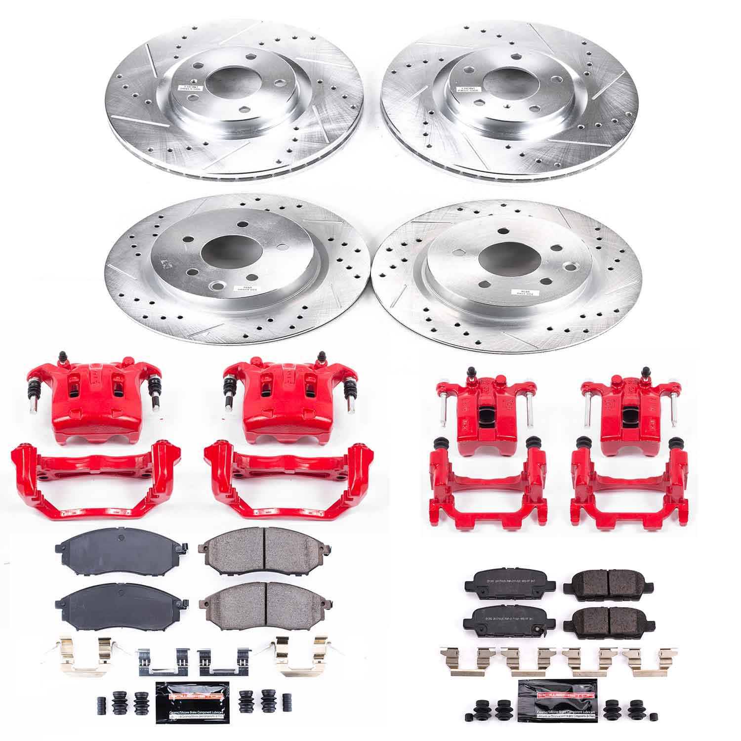 Z23 Daily Driver Carbon-Fiber Ceramic Pads Drilled & Slotted Rotor & Caliper Kit