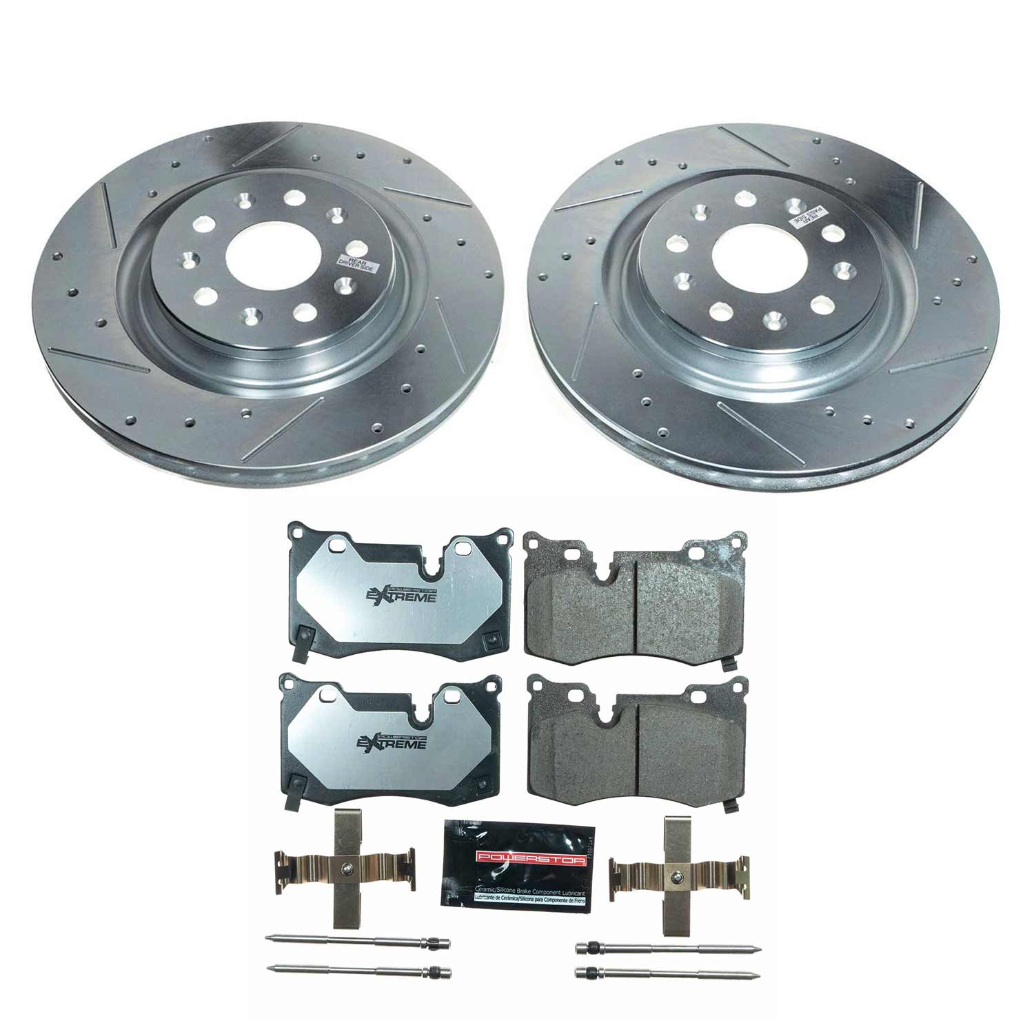 Z26 Street Performance Ceramic Brake Pad and Drilled & Slotted Rotor Kit