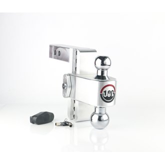 180 Hitch - Drop Hitch w/Chrome Combo Ball - 6" Drop for 2" Shank