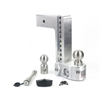 Adjustable Drop Hitch - 10" Drop for 3" Shank w/Hitch Lock Pin