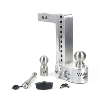 Adjustable Drop Hitch - 10" Drop for 2" Shank w/Hitch Lock Pin