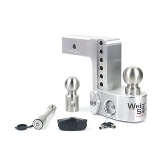 Adjustable Drop Hitch - 6" Drop for 2.5" Shank w/Hitch Lock Pin