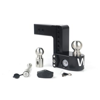 Black Drop Hitch - 6" Drop for 2.5" Shank w/Hitch Pin Lock