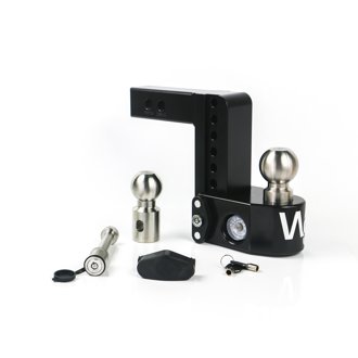 Black Drop Hitch - 6" Drop for 2" Shank w/Hitch Pin Lock
