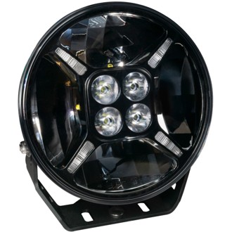 9" Multifunction 120W LED Spotlight Round Post Mount