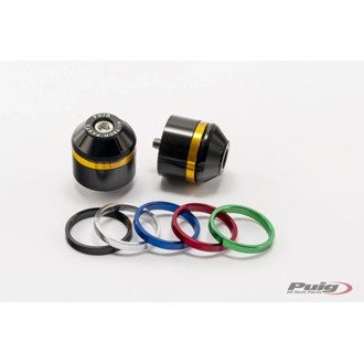 Short Bar End Weights With Rim Black