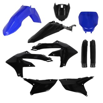 2024 Yamaha YZ250F/ 23-24 YZ450F/FX (w/Tank Cover) Full Plastic Kit - Blue/Black