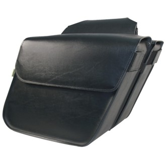 Universal Raptor Standard Slant Saddlebags (14 in L x 12 W x 5.5 H) - Black