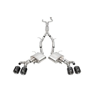 Corsa 22-25 Cadillac CT4 V Blackwing 3in Dual Mode Active Cat-Back 4.5in CF Polished Dual Rear Tip