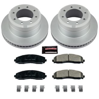 Evolution Coated Rotor And Low-Dust Ceramic Brake Pad Kit