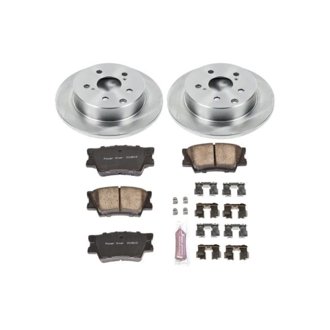 Oe Stock Replacement Low-Dust Ceramic Brake Pad And Rotor Kit