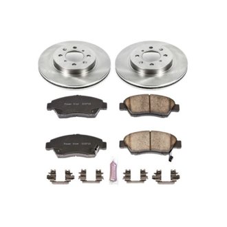 Oe Stock Replacement Low-Dust Ceramic Brake Pad And Rotor Kit