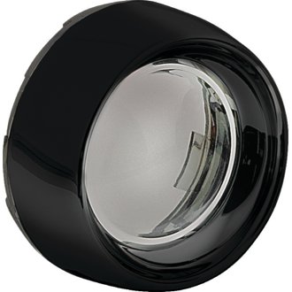 Deep Dish Bezel For Bullet Turn Signals Smoke Lens Gloss Black