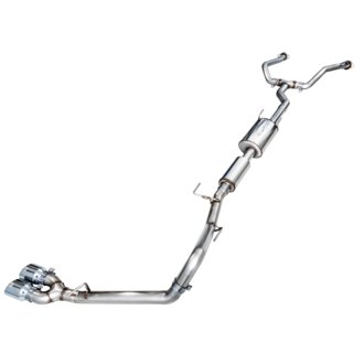 AWE 0FG Exhaust for 3rd Gen Toyota Tundra - Dual Chrome Silver Tips
