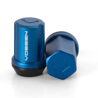 35mm Lug Nut - 14x1.5 - 19mm Hex - Cone Seat - Blue (Set of 20