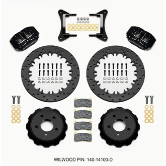 Wilwood Dynapro Radial Front Drag Kit 12.90in Drilled 15-23 Mustang