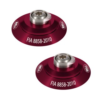 HANS Clip Set - Red FIA8858-2010
