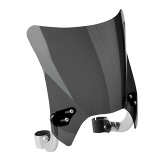 Fits 44-51 mm. O.D. Mohawk Chrome Hardware/Curve Bracket/Windshield - Dark Tint