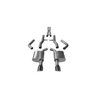 Corsa 2015-2023 Dodge Charger SRT/Scat Pack/R/T 6.4L Black Xtreme Cat-Back Exhaust