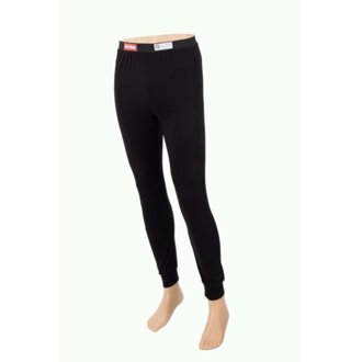 SFI 3.3 Fire Retardant Long John Underwear Bottoms Youth X-Small Black