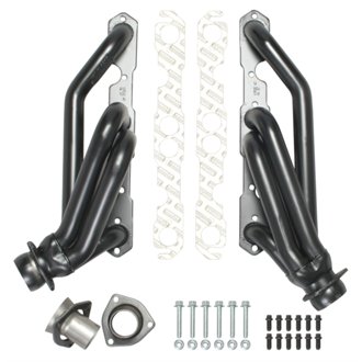 UNCOATED MID-LENGTH HEADERS; 1982-04 GM S10 FAMILY, 2WD; 283-400 V8