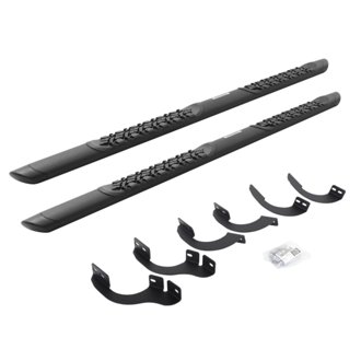 V-Series V3 Aluminum Side Steps with Mounting Brackets Kit - Textured Black