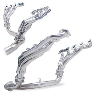 Silver 50-State Legal Headers for '99-04 2WD/4WD Ford F250 or F350 with 6.8L V10