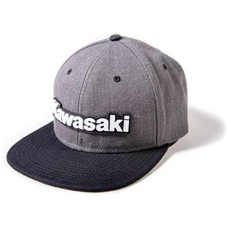 Kawasaki Bold Snapback Hat / Charcoal-Black (Os)