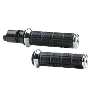 Enygma Grips 24 and Up Touring 25 and Up Softails Throttle-By-Wire Chrome