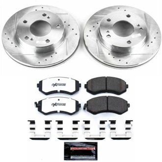 Z26 Street Performance Ceramic Brake Pad and Drilled & Slotted Rotor Kit