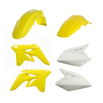 07-09 Suzuki RMZ250 Plastic Kit - Yellow/White Original 07